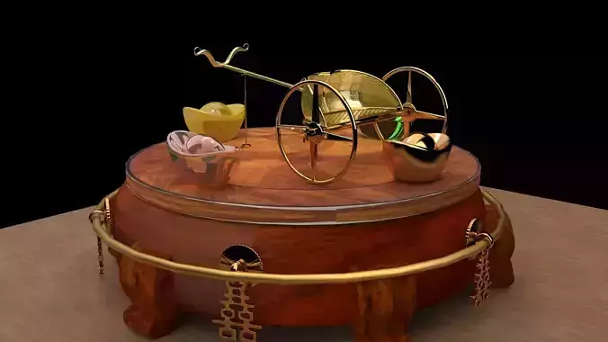 King Tut Chariot   3D model