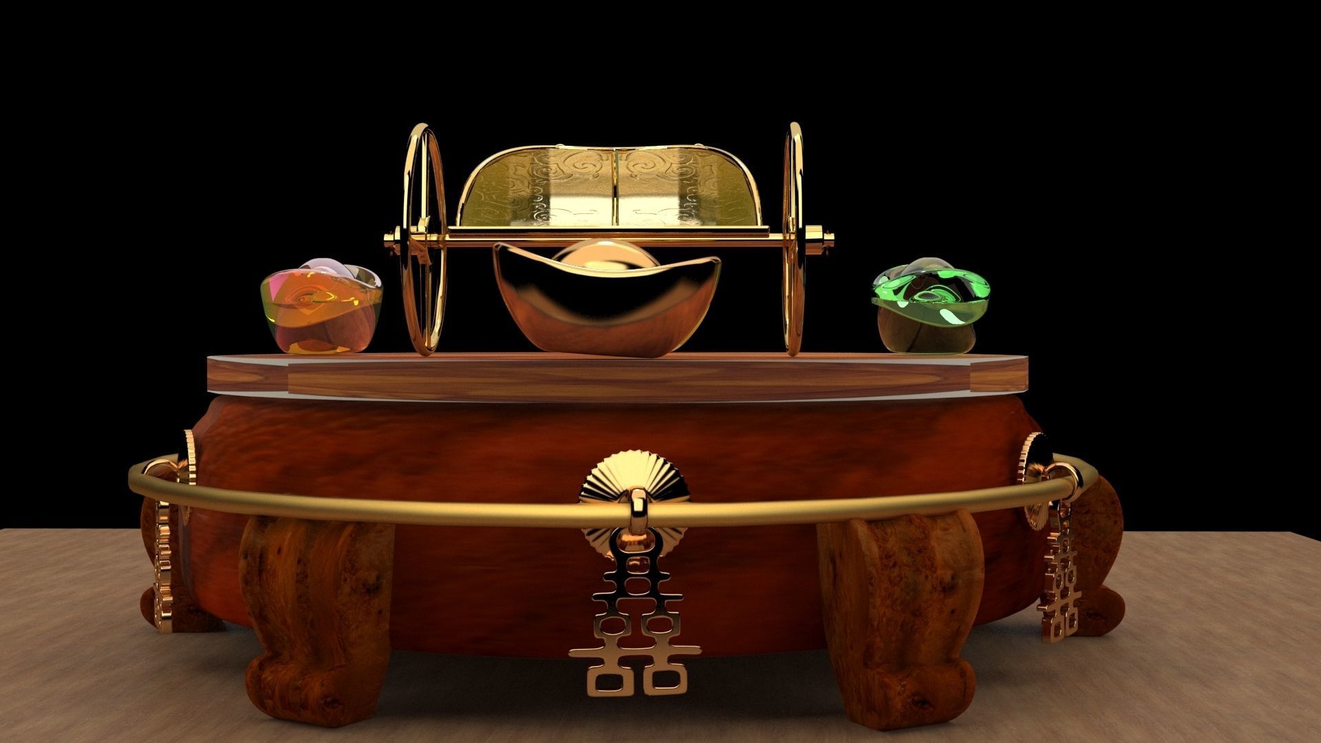 King Tut Chariot   3D model_2