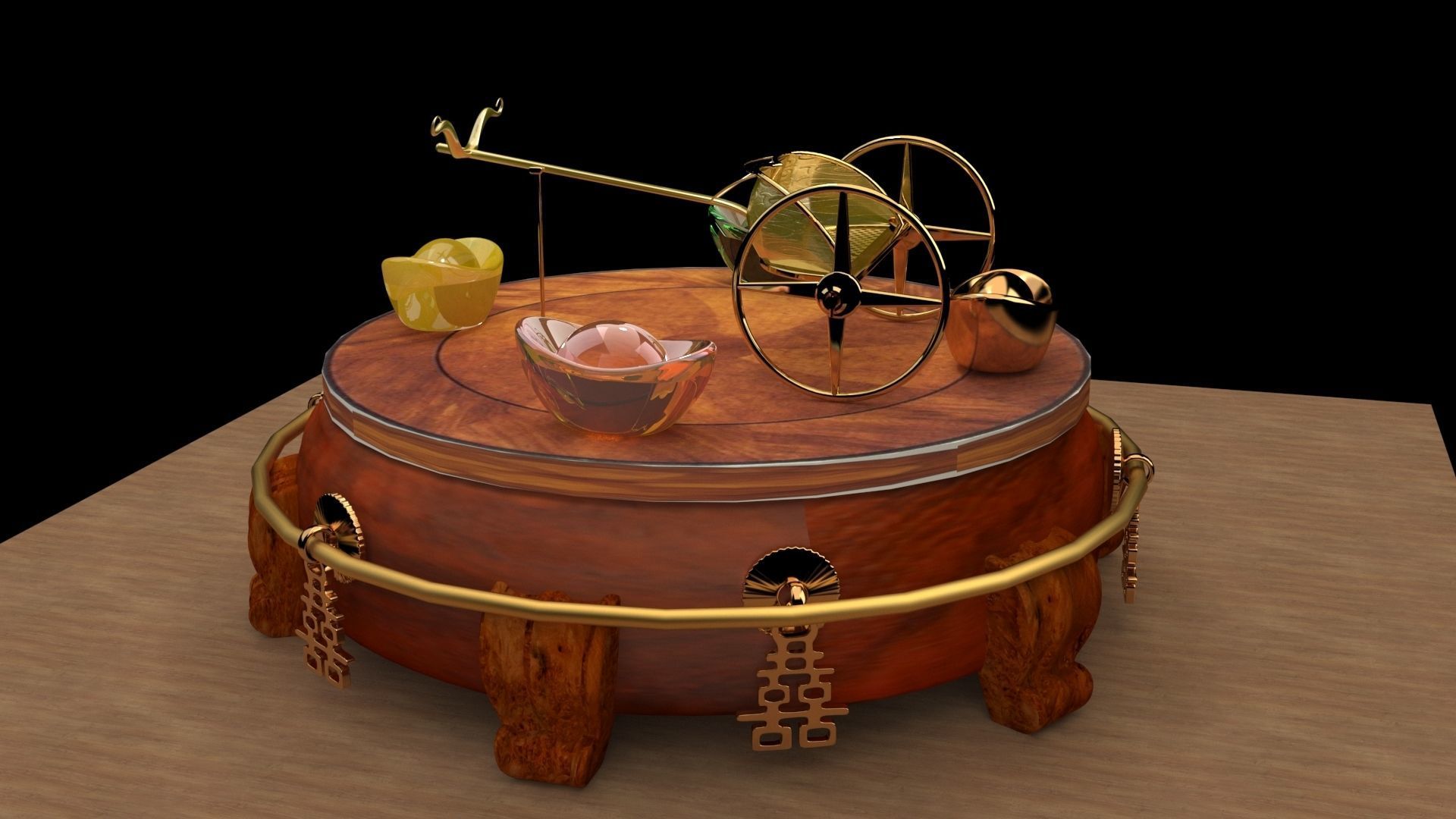 King Tut Chariot   3D model_1