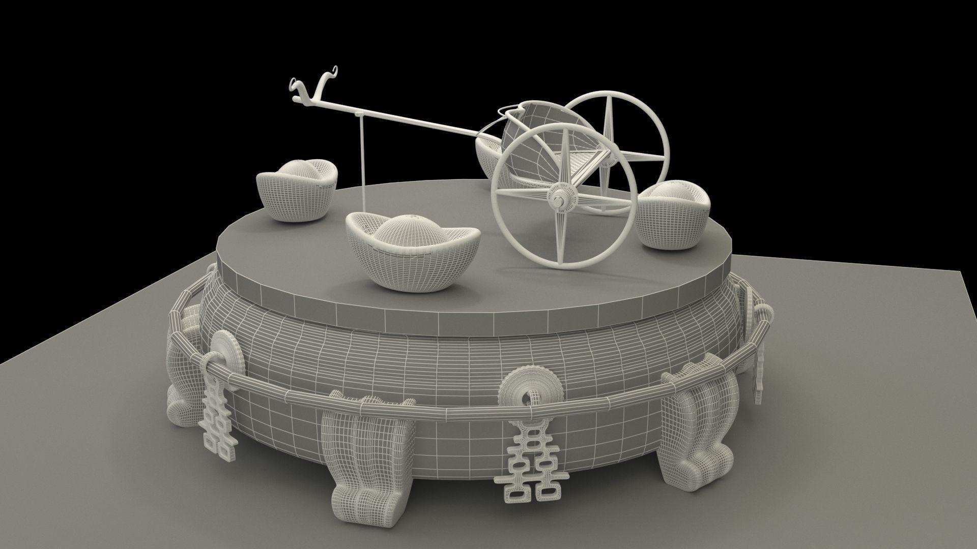 King Tut Chariot   3D model_6