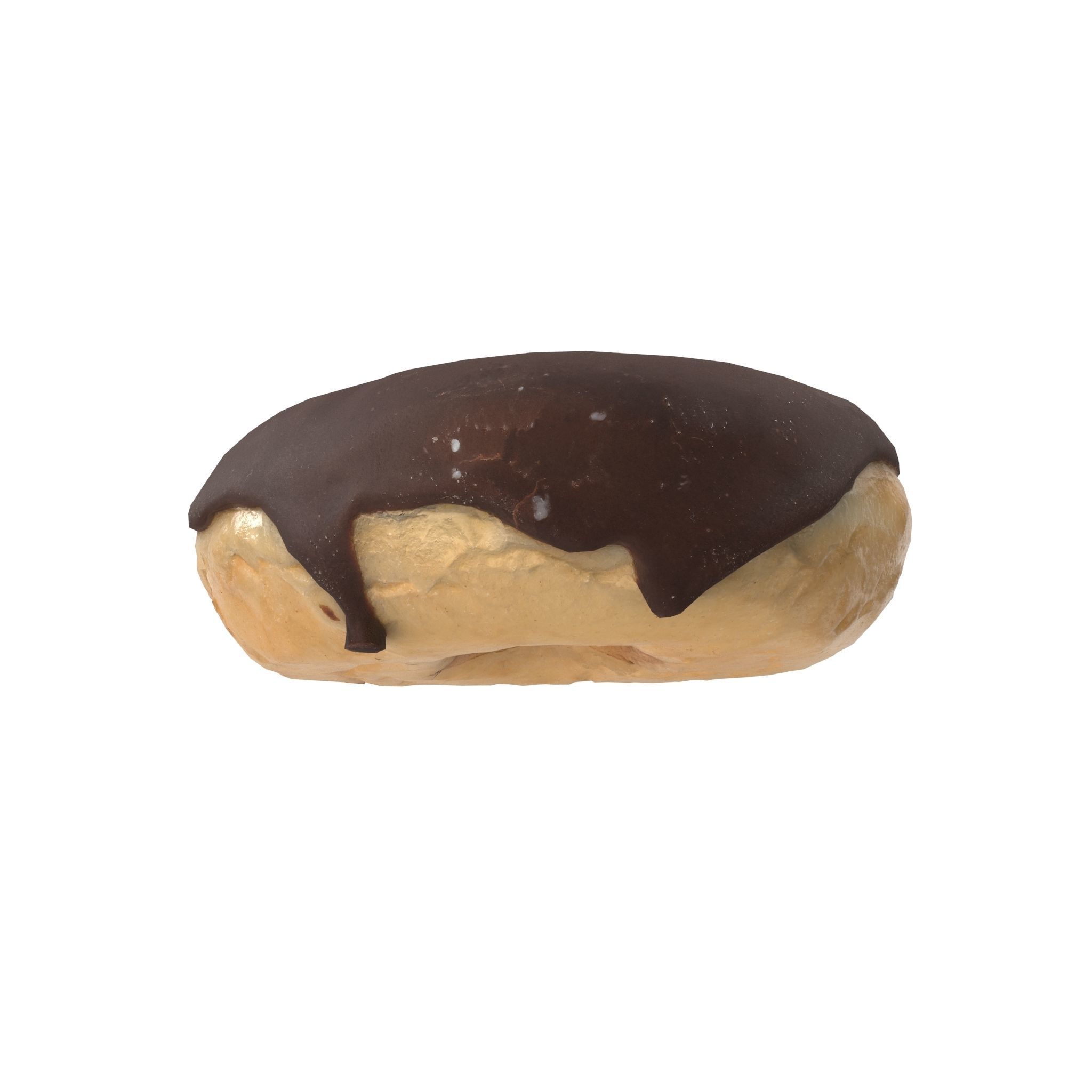 Chocolate Donut Low-poly 3D model_12