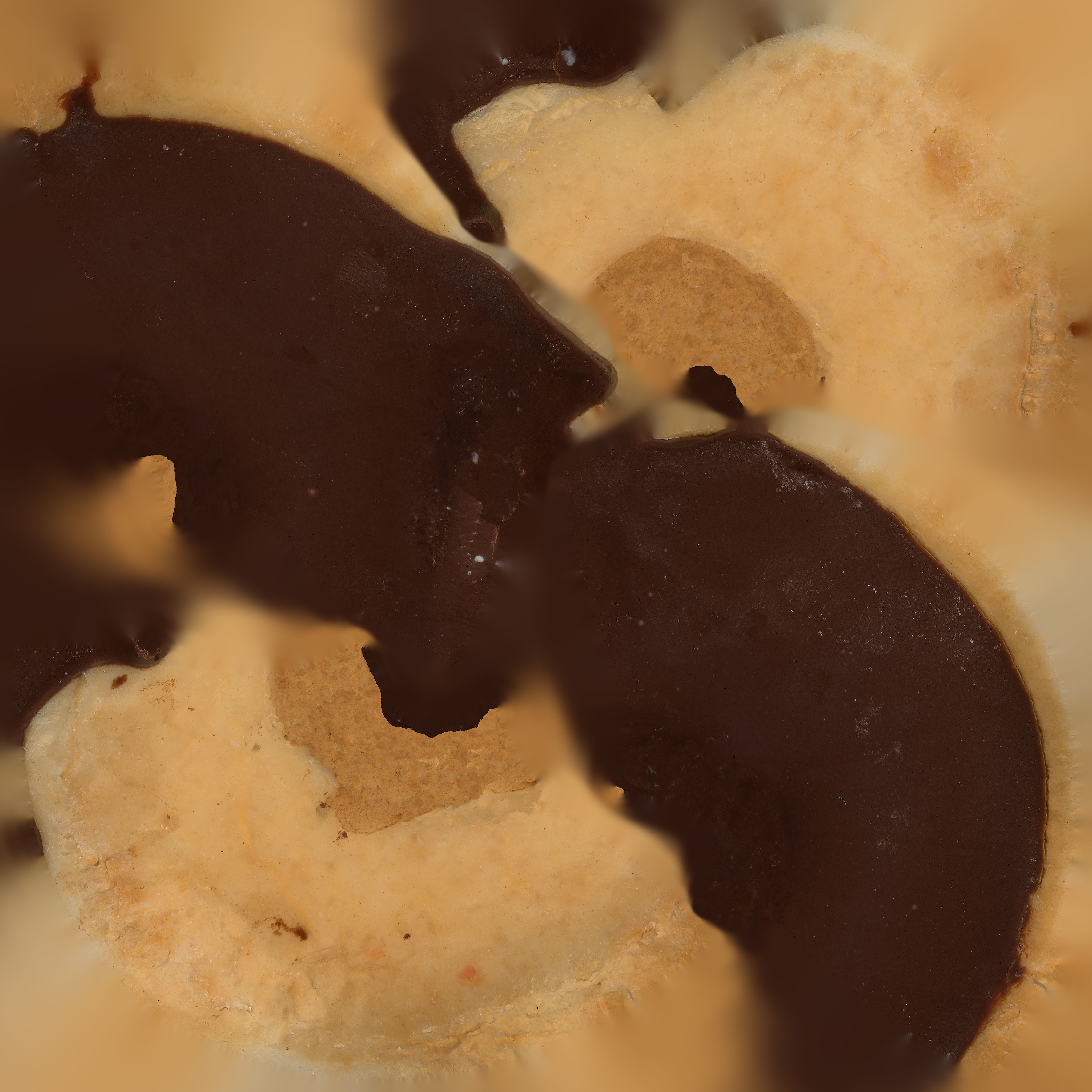 Chocolate Donut Low-poly 3D model_16