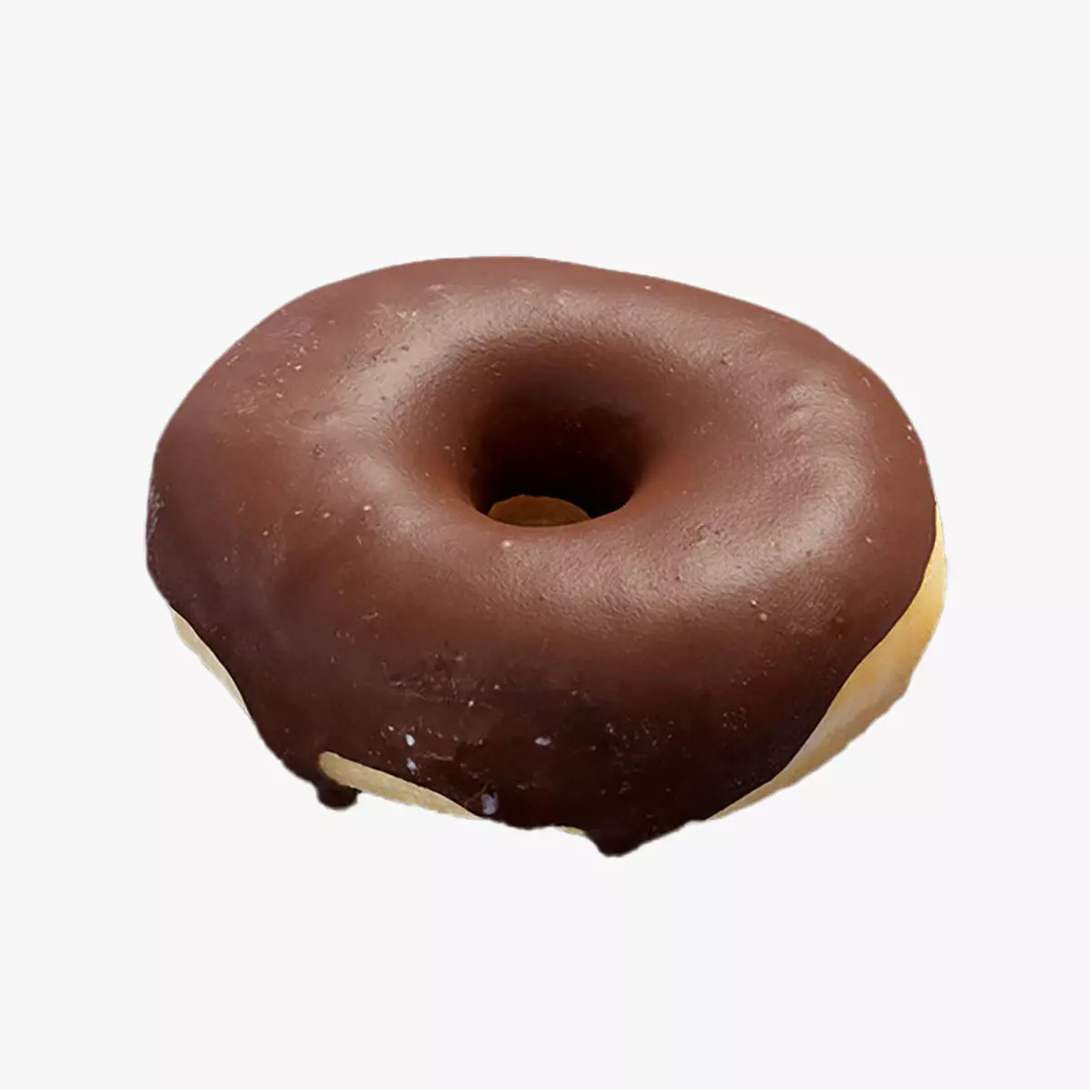 Chocolate Donut Low-poly 3D model_0