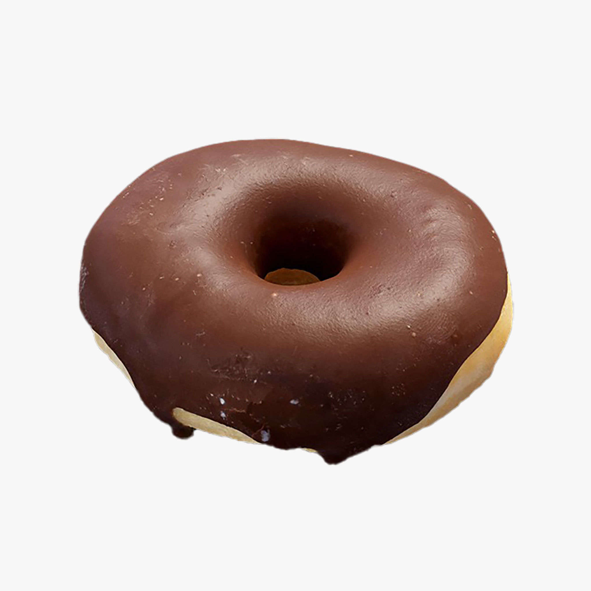 Chocolate Donut Low-poly 3D model_1