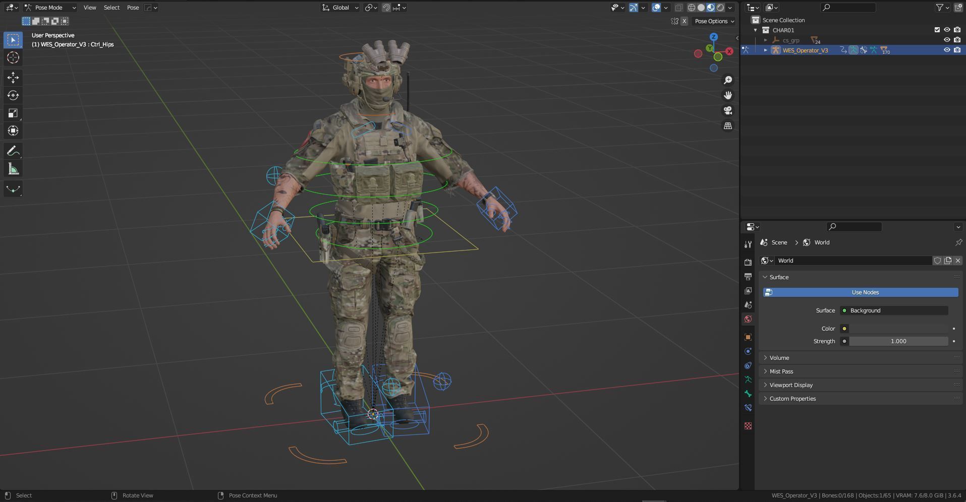 GAME READY RIGGED WESTERN SPECIAL OPERATIONS CHARACTER V3 Low-poly 3D model_27