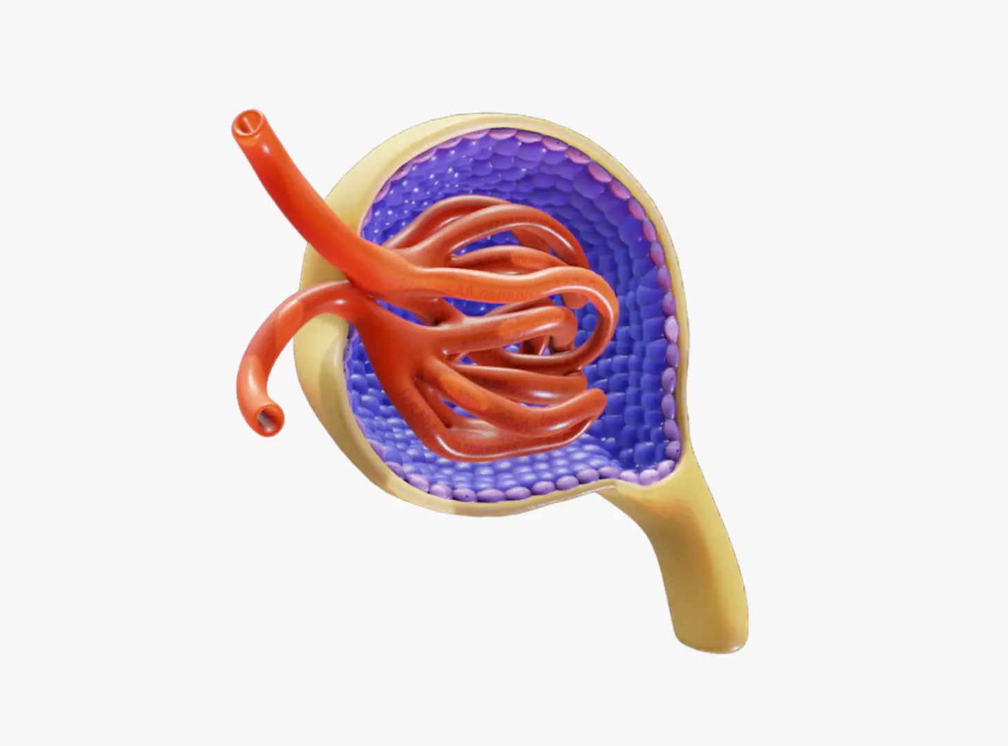 Glomerulus Anatomy 3D model_0