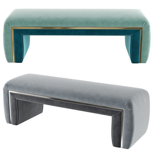 Velvet Ida Bench 3D model