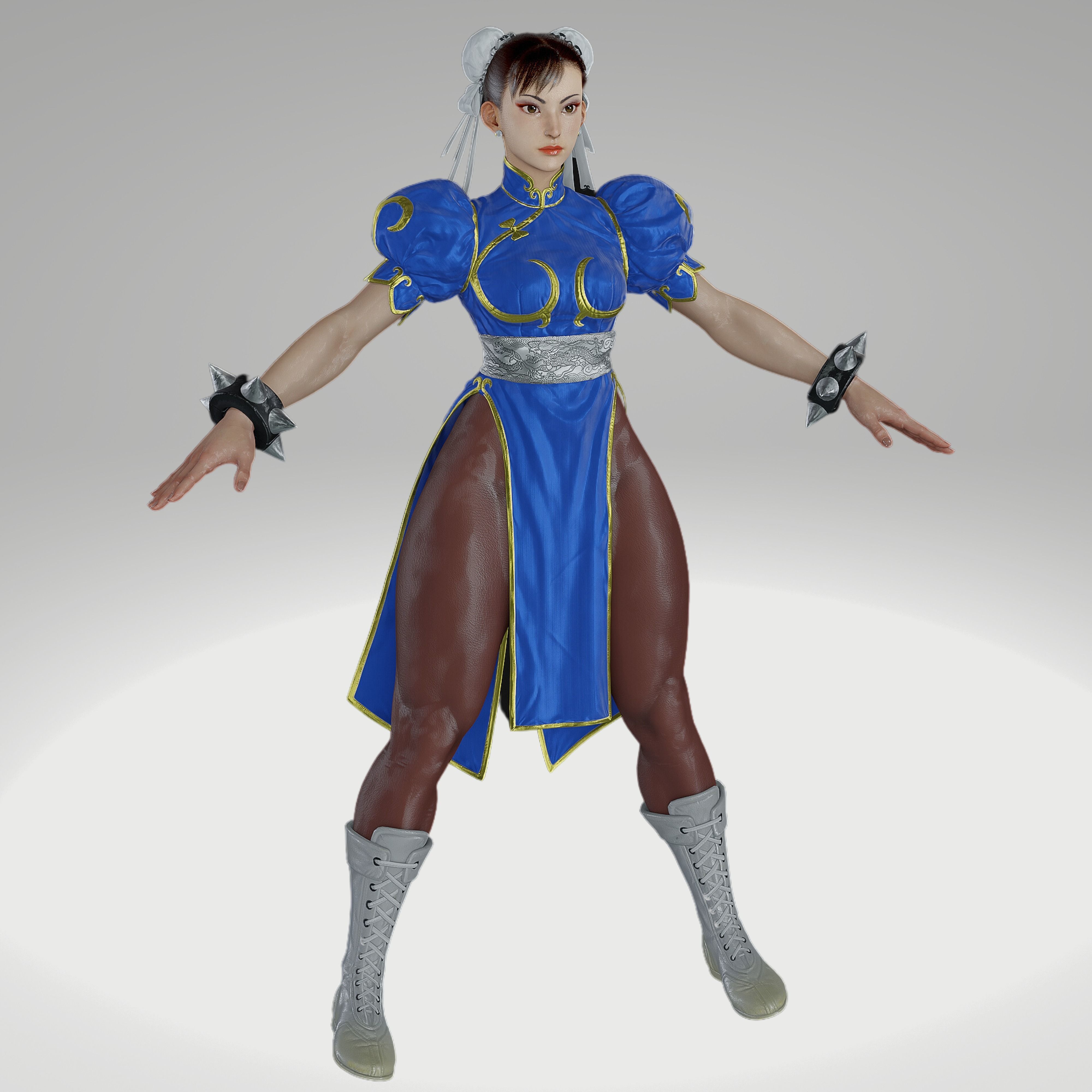 3D model Street Fighter VI - Chun Li S2 VR / AR / low-poly | CGTrader