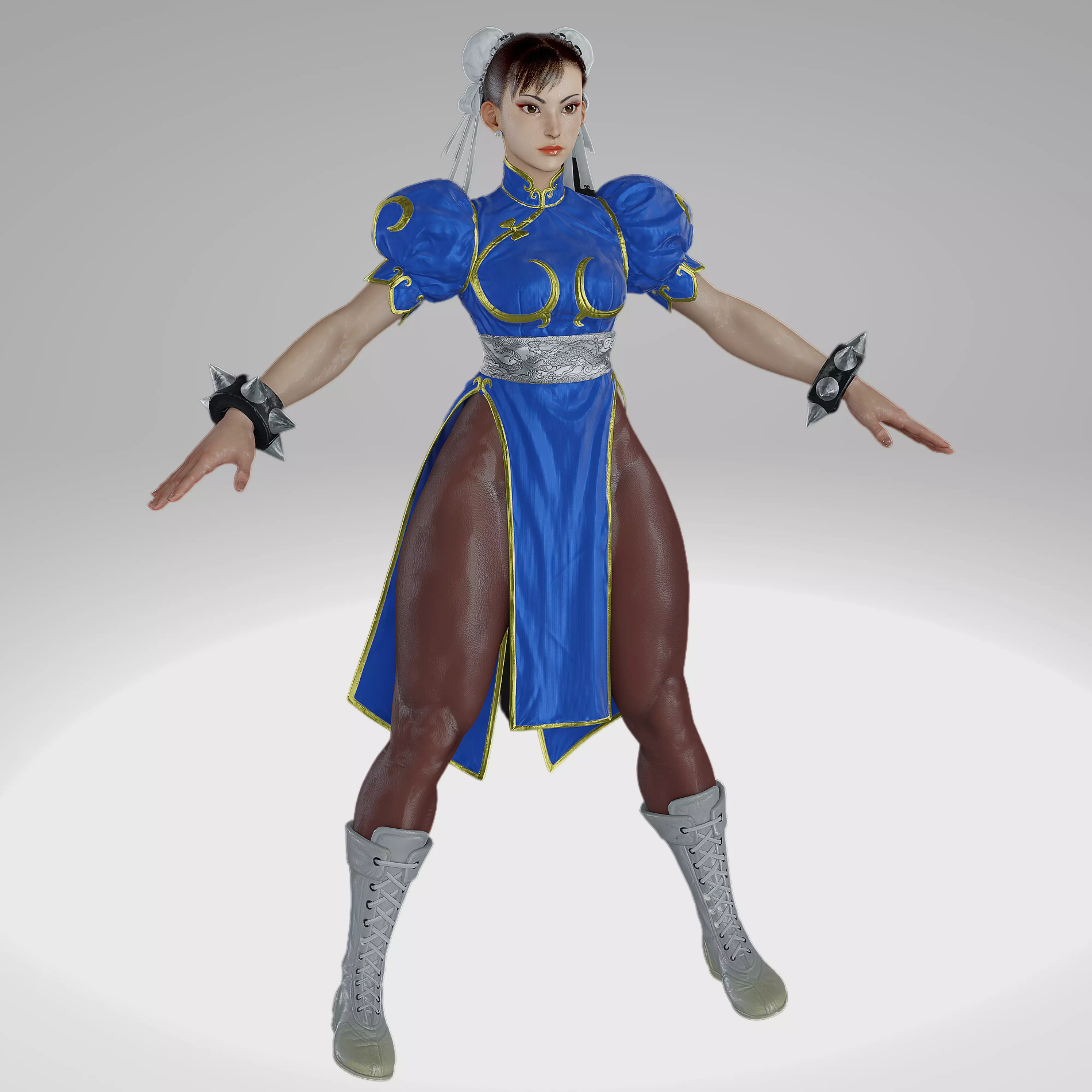Street Fighter VI - Chun Li S2 Low-poly 3D model_0