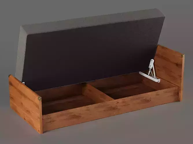 Indiana Bed With Storage 3D model