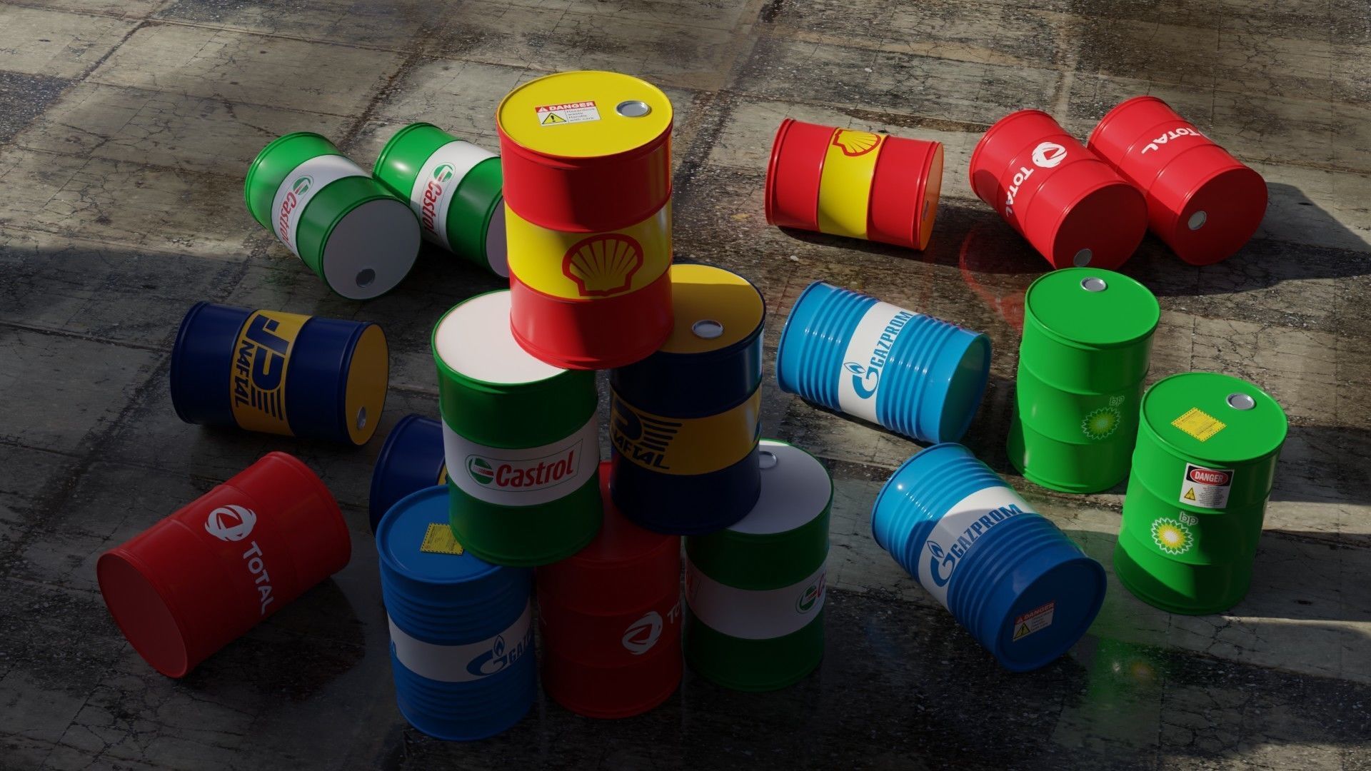 Oil-barrel 3D model 3D model_1