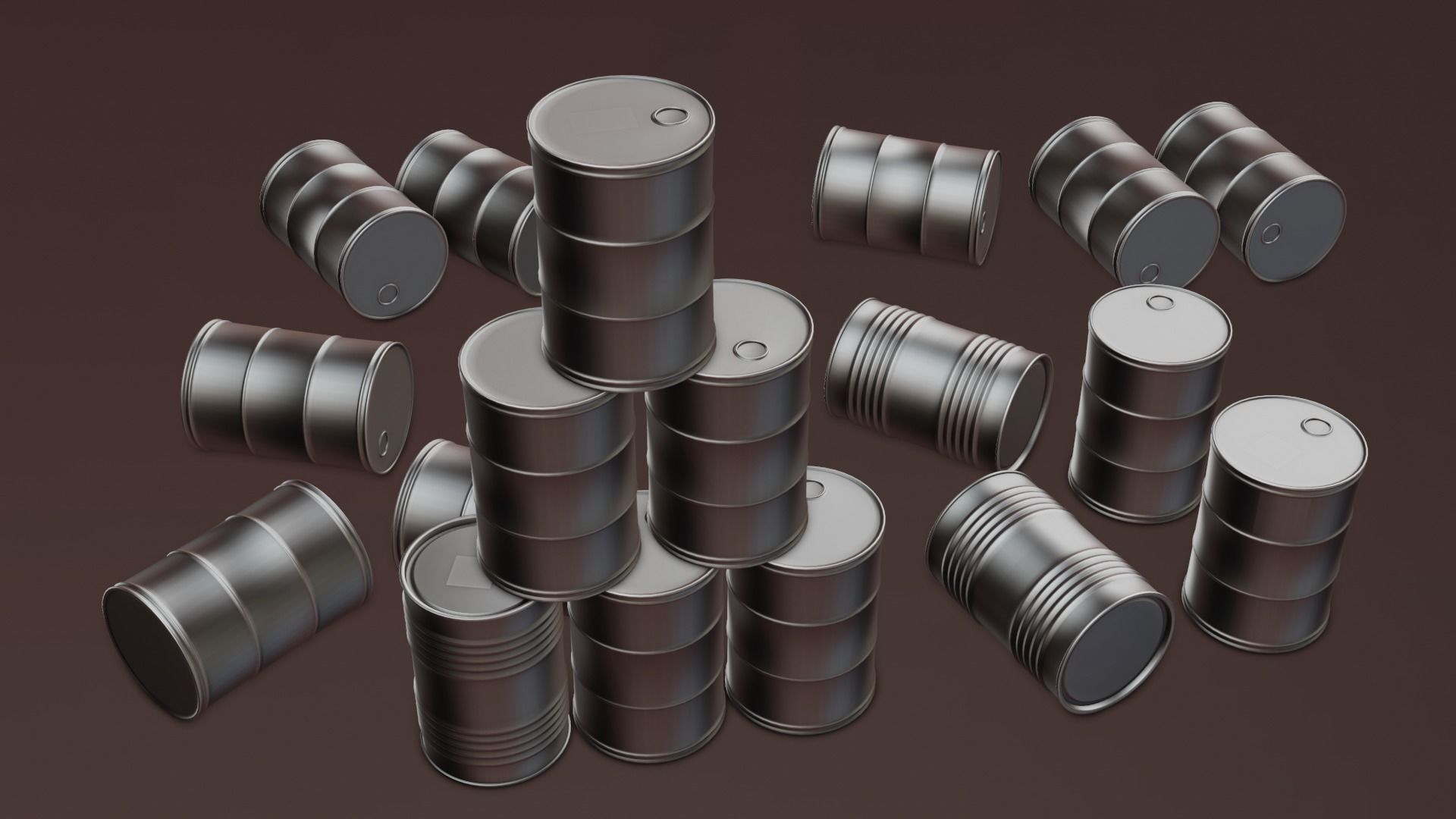 Oil-barrel 3D model 3D model_7