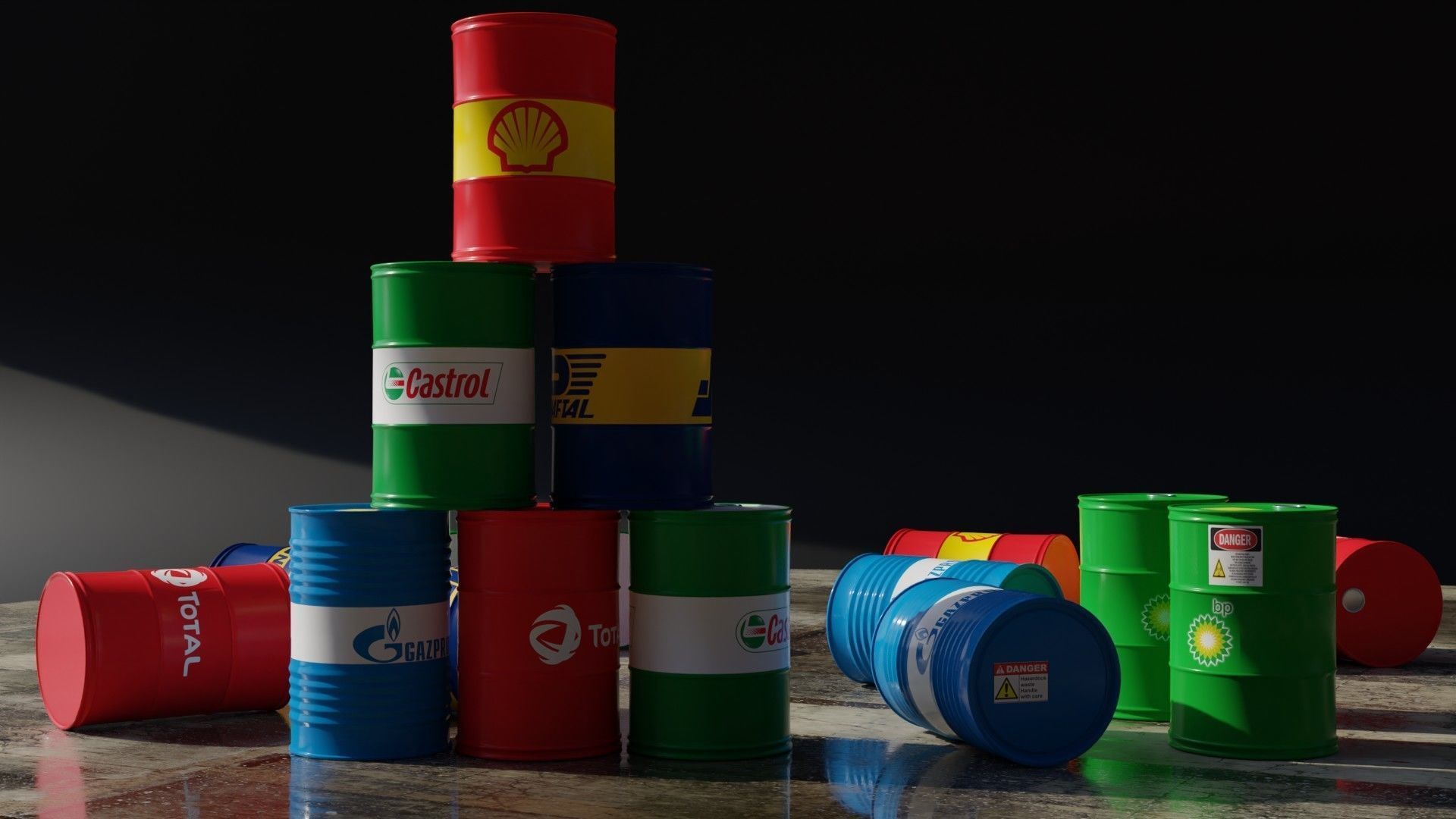 Oil-barrel 3D model 3D model_2