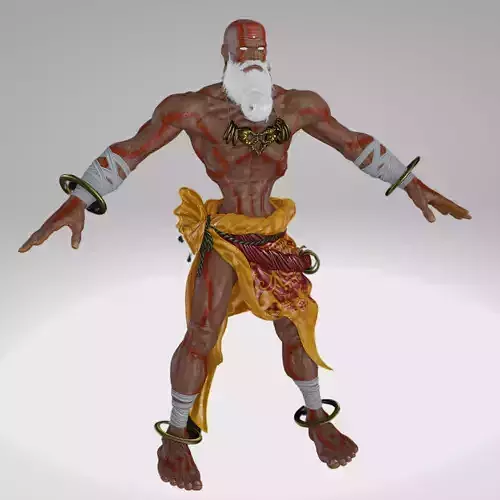 Street Fighter VI - Dhalsim S1 Low-poly 3D model