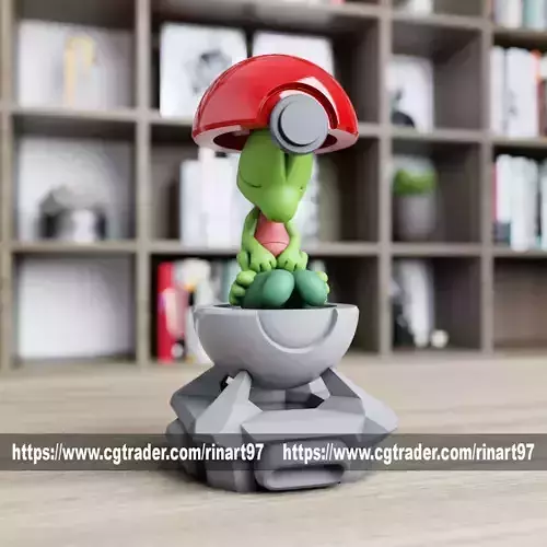 Treecko in the Pokeball from pokemon