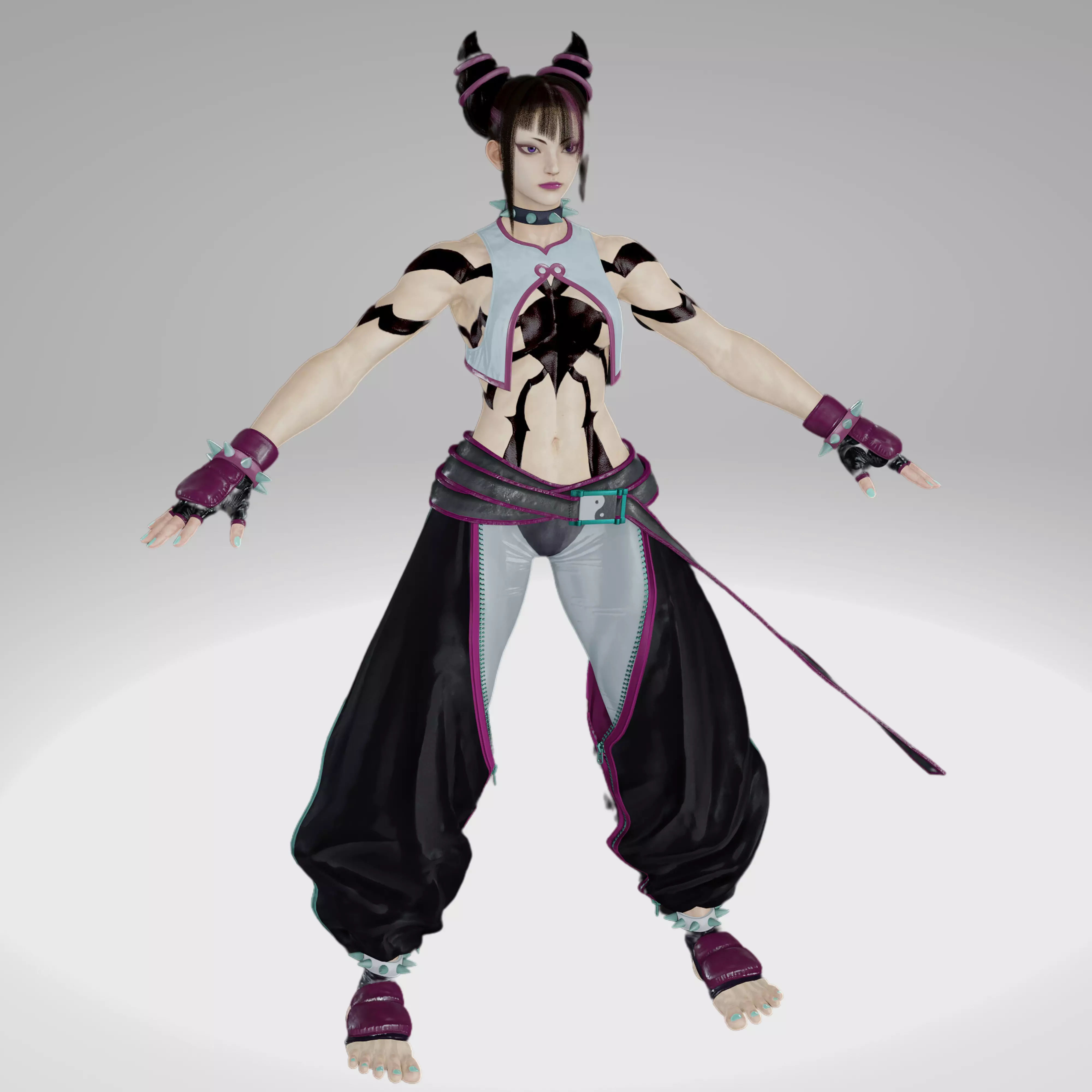Street Fighter VI - Juri Han S1 Low-poly 3D model