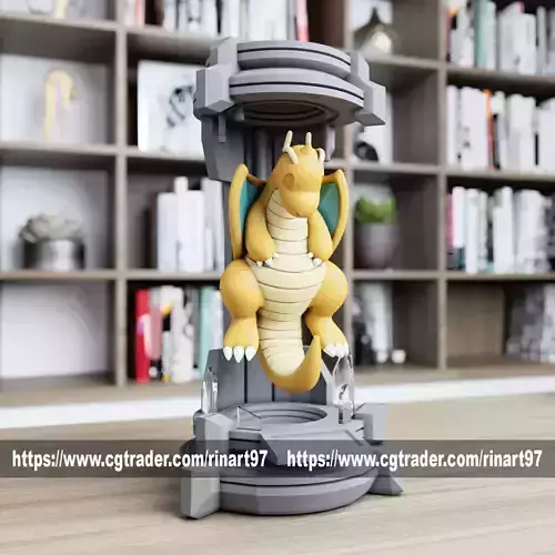 Dragonite in the lab from pokemon
