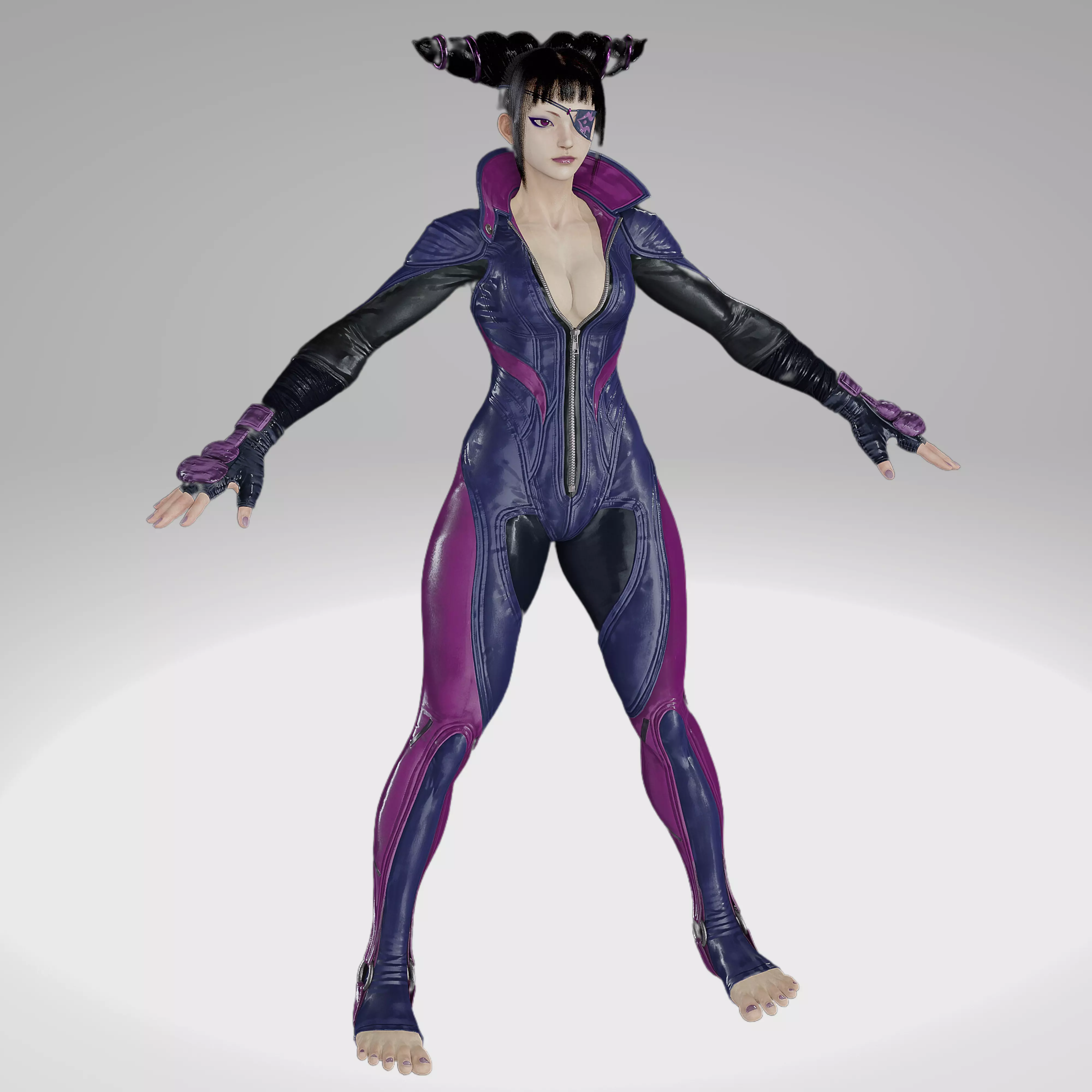 Street Fighter VI - Juri Han S2 Low-poly 3D model