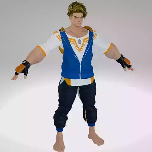 Street Fighter VI - Luke S1 Low-poly 3D model