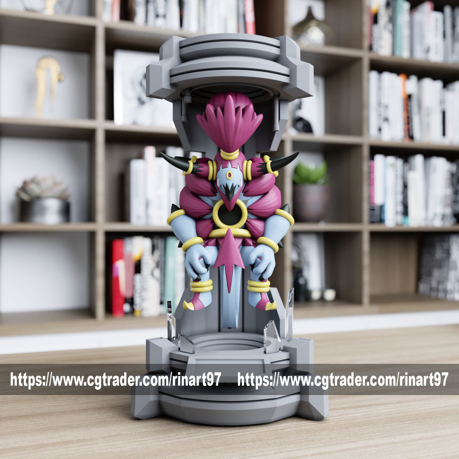 hoopa unbound in the lab from pokemon 3D print model_4