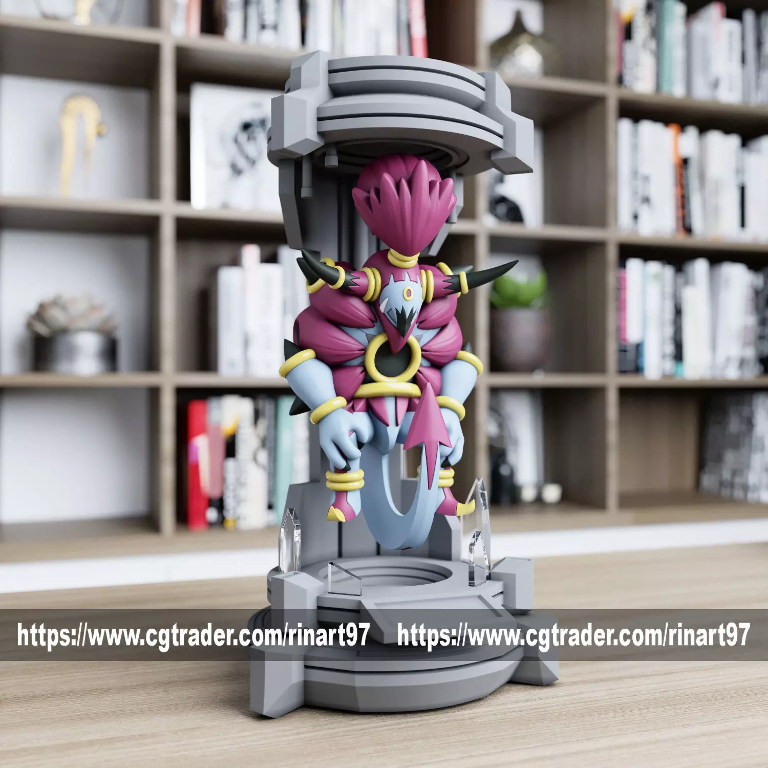 hoopa unbound in the lab from pokemon 3D print model_0