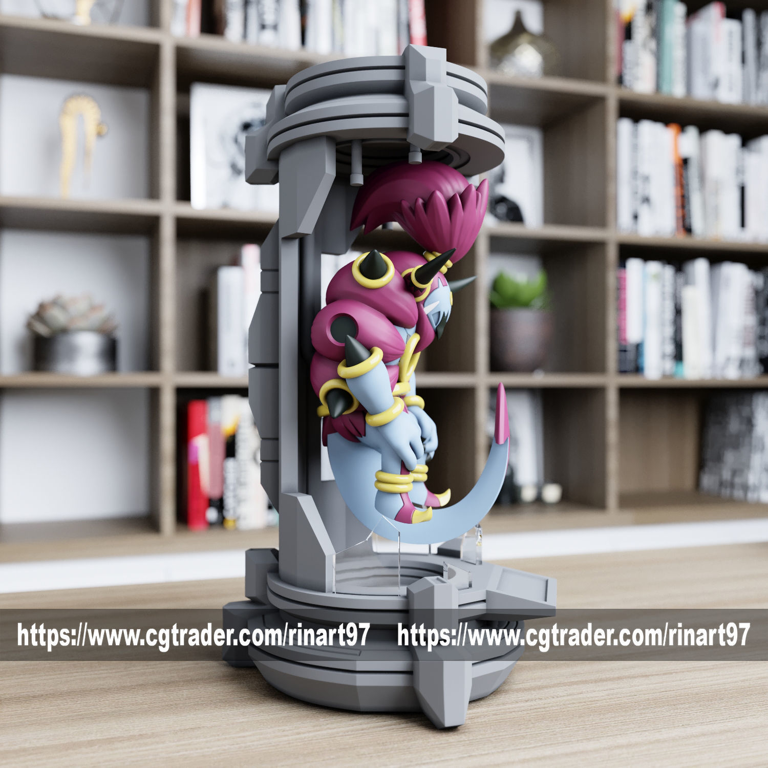 hoopa unbound in the lab from pokemon 3D print model_3