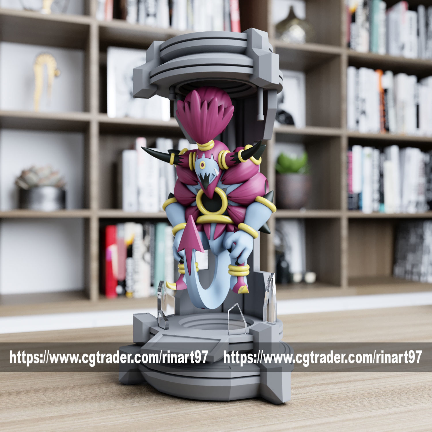 hoopa unbound in the lab from pokemon 3D print model_5