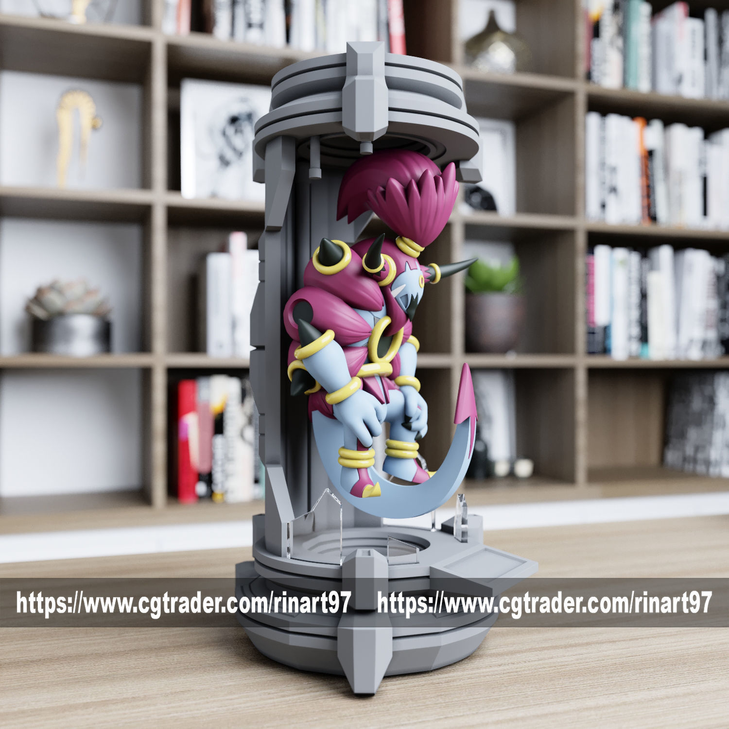 hoopa unbound in the lab from pokemon 3D print model_2
