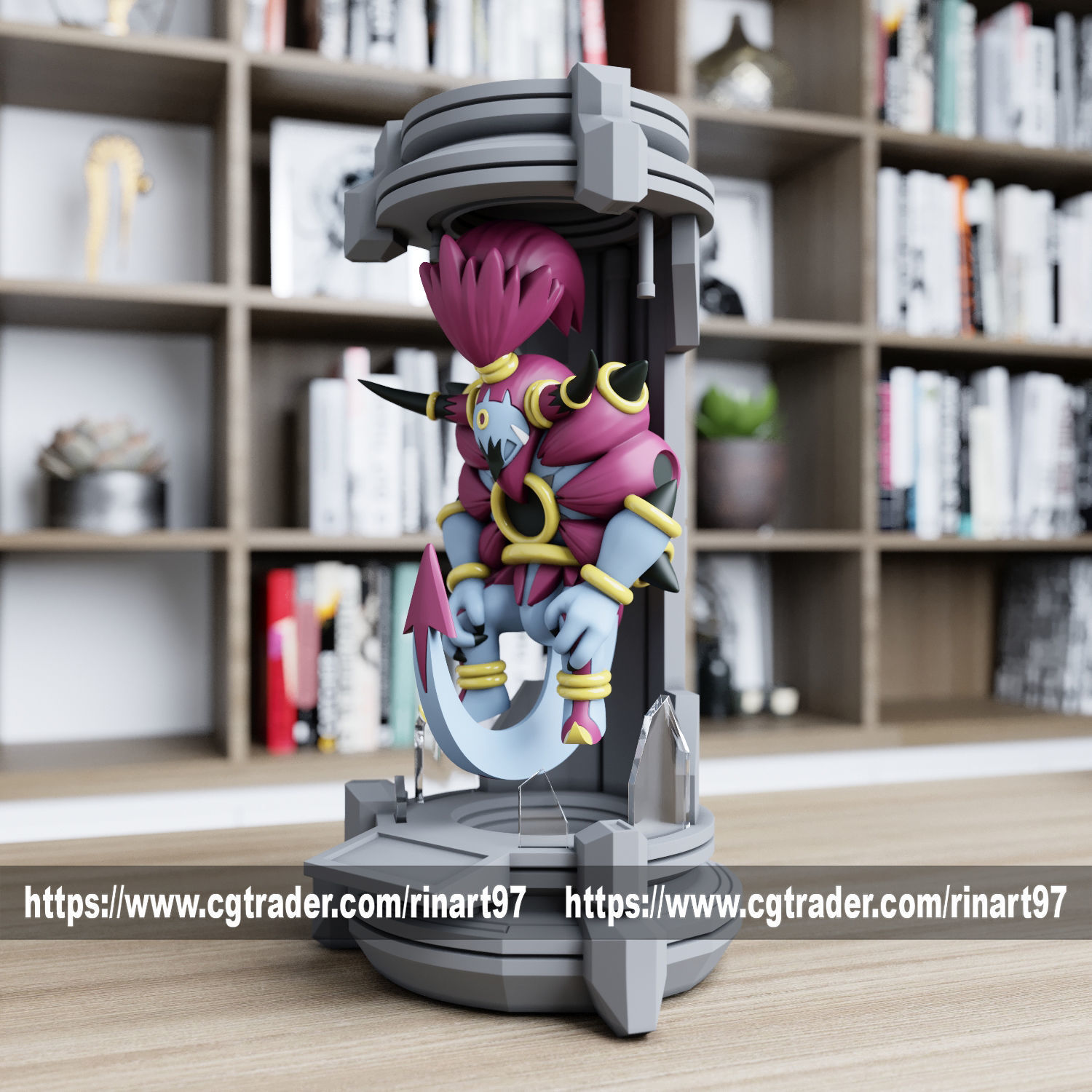 hoopa unbound in the lab from pokemon 3D print model_6