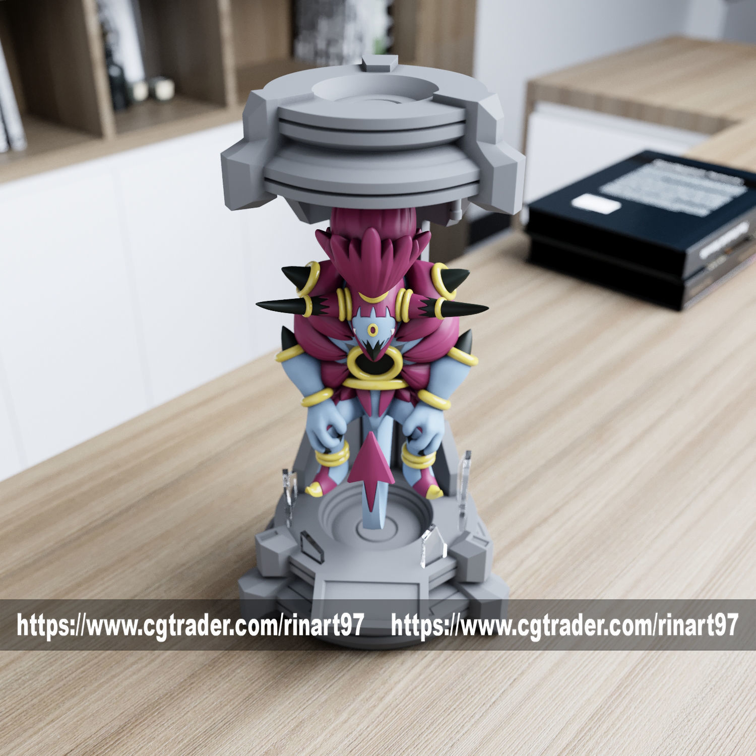 hoopa unbound in the lab from pokemon 3D print model_8