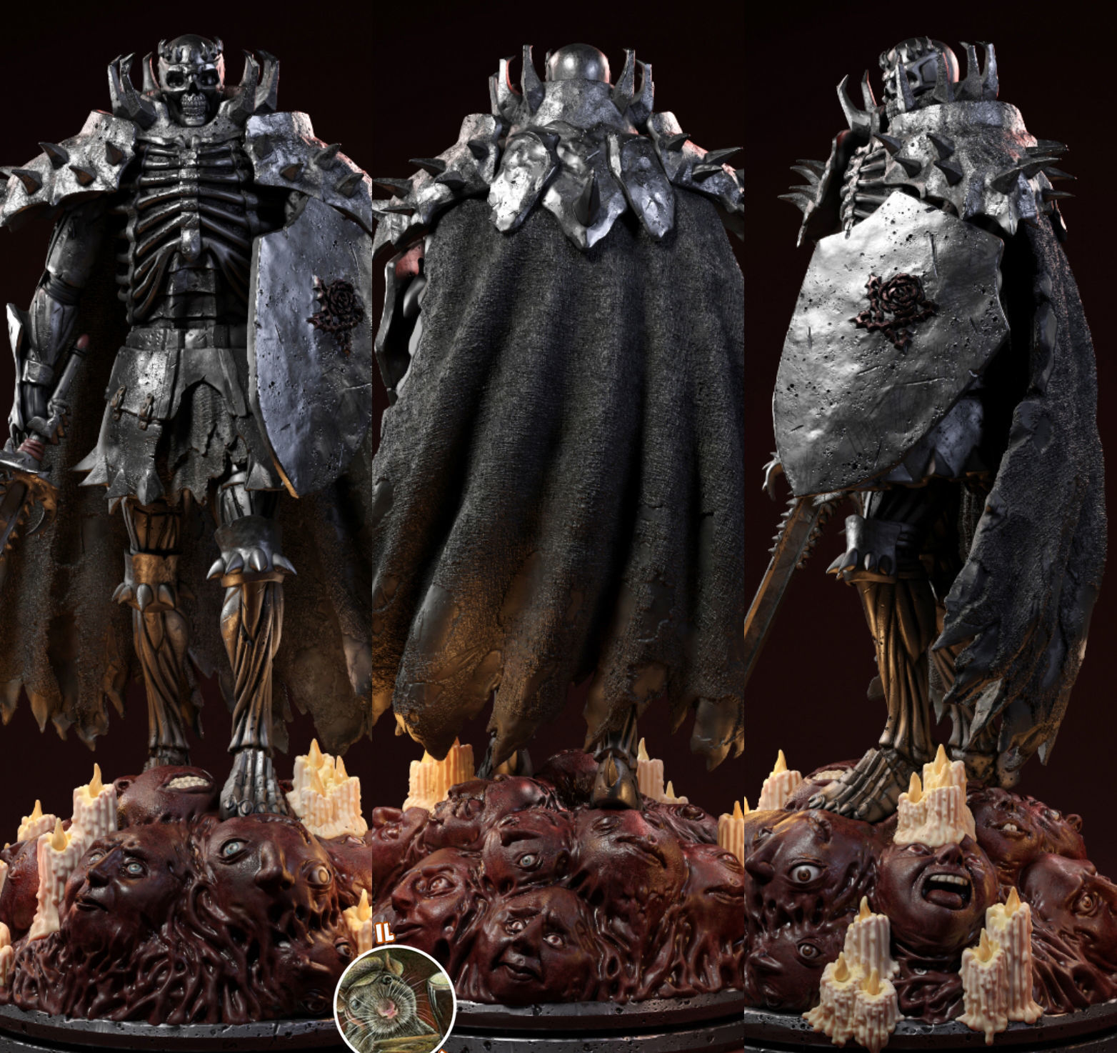 Skull Knight From Berserk 3D print model_1