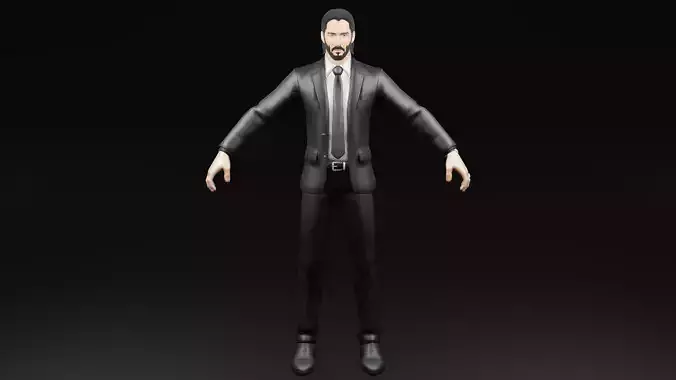 John Wick Rigged Model