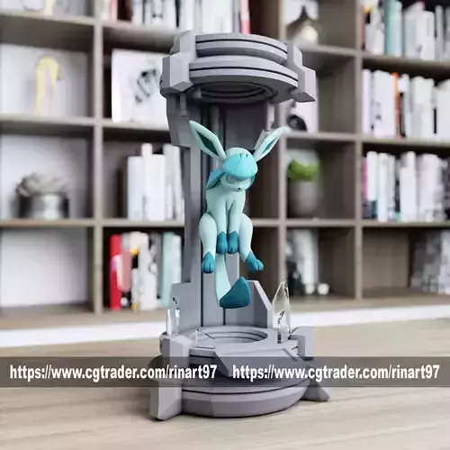 Glaceon in the lab from pokemon