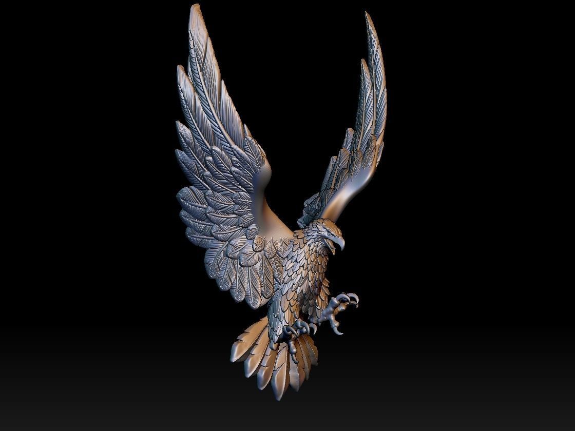 eagle bird 3D print model_10
