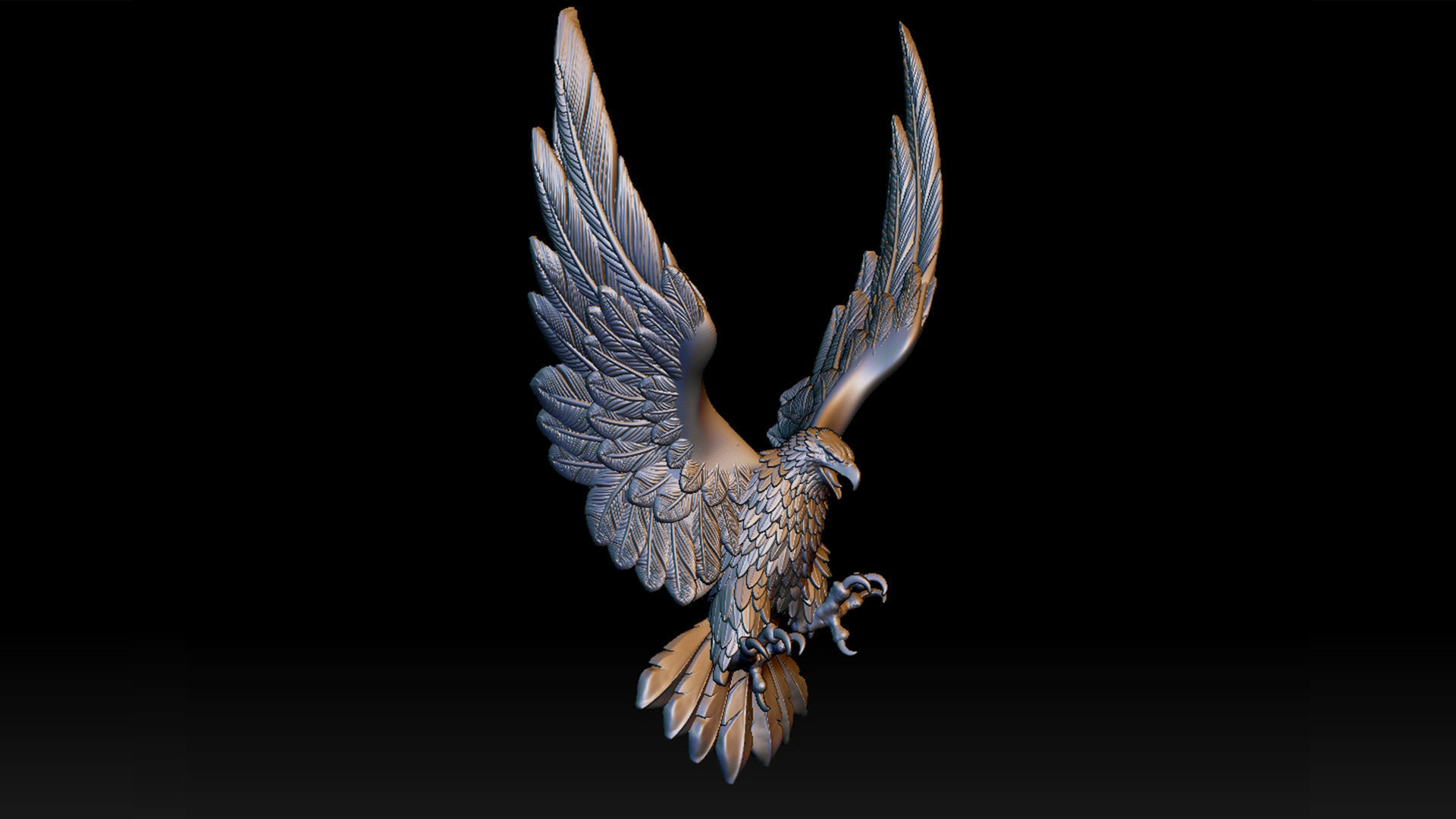 eagle bird 3D print model_18