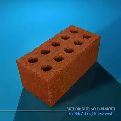 Brick with holes in it 3D model