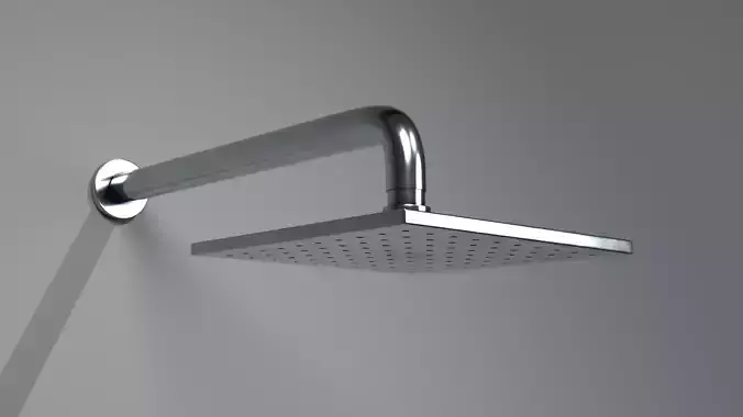 square Rainfall Shower Head 