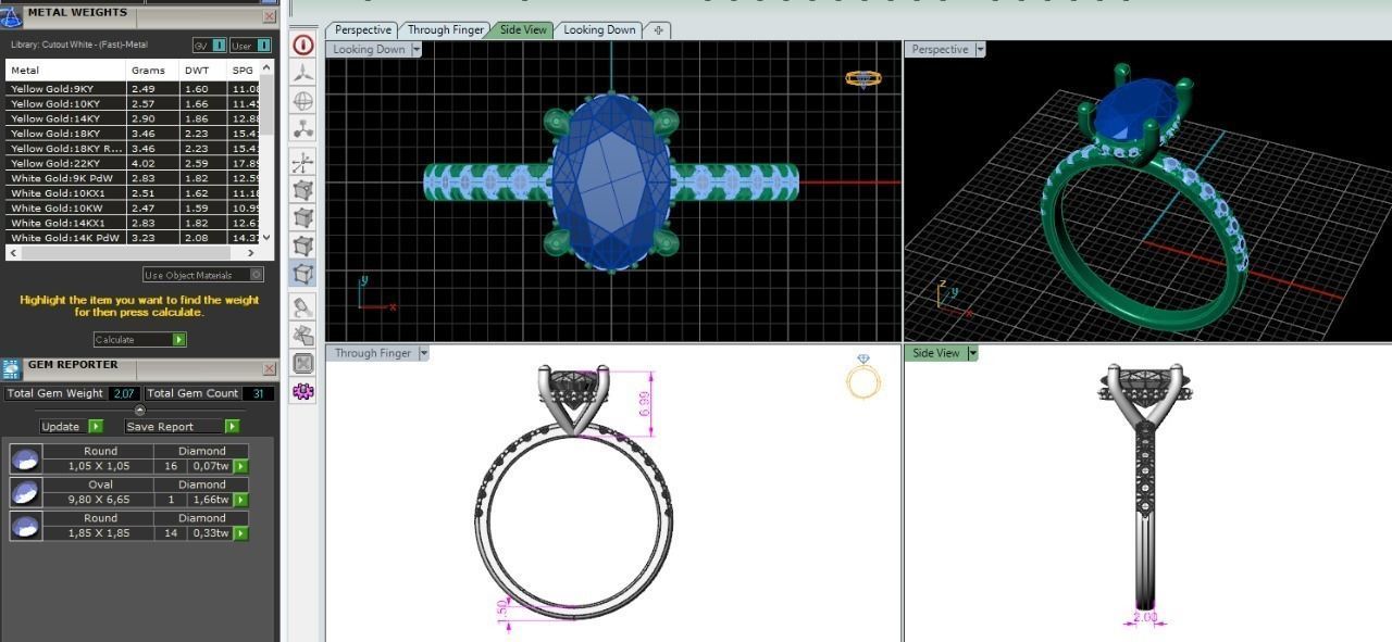 58 ring 3D print model_1