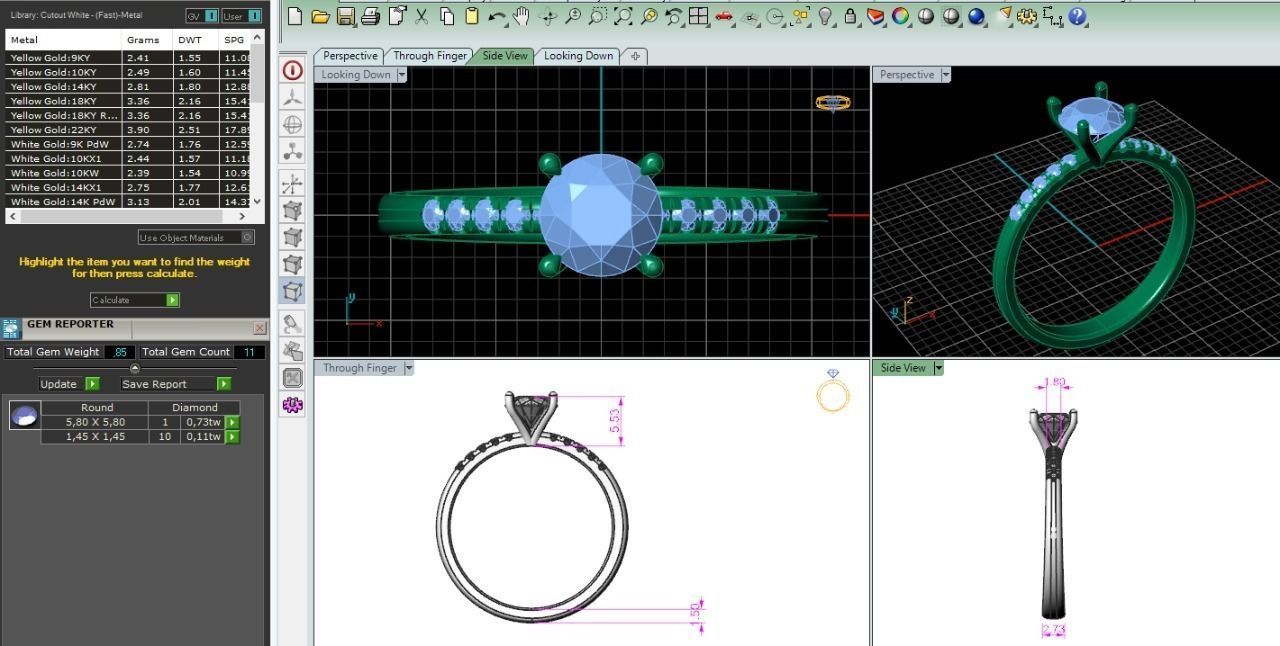 57 ring 3D print model_2