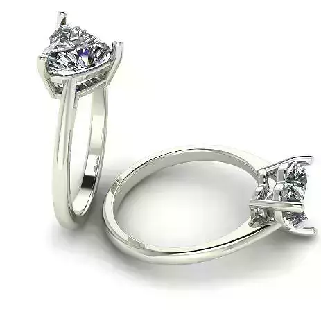 13 heart ring 3D print model