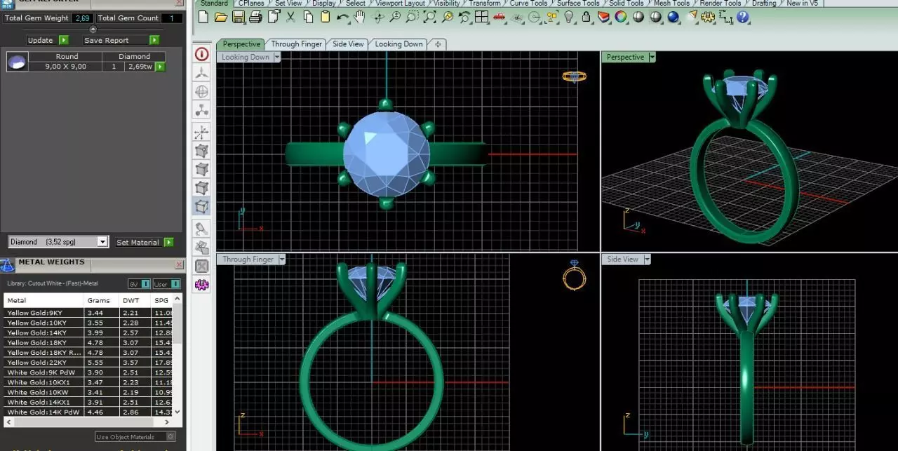 3 ring 3D print model_0