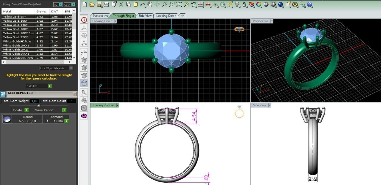 10 ring 3D print model_1