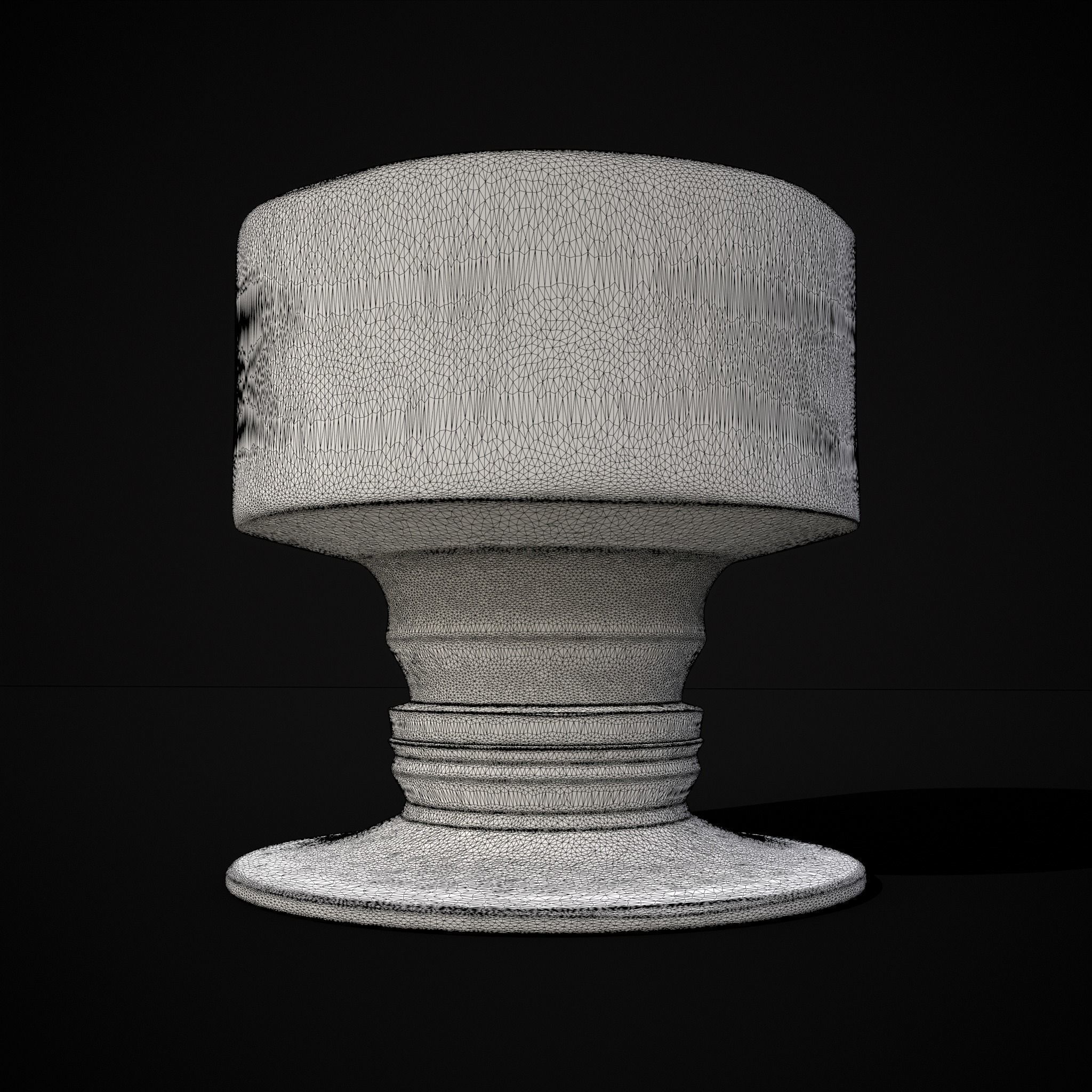 Short Medieval Goblet  3D print model_6