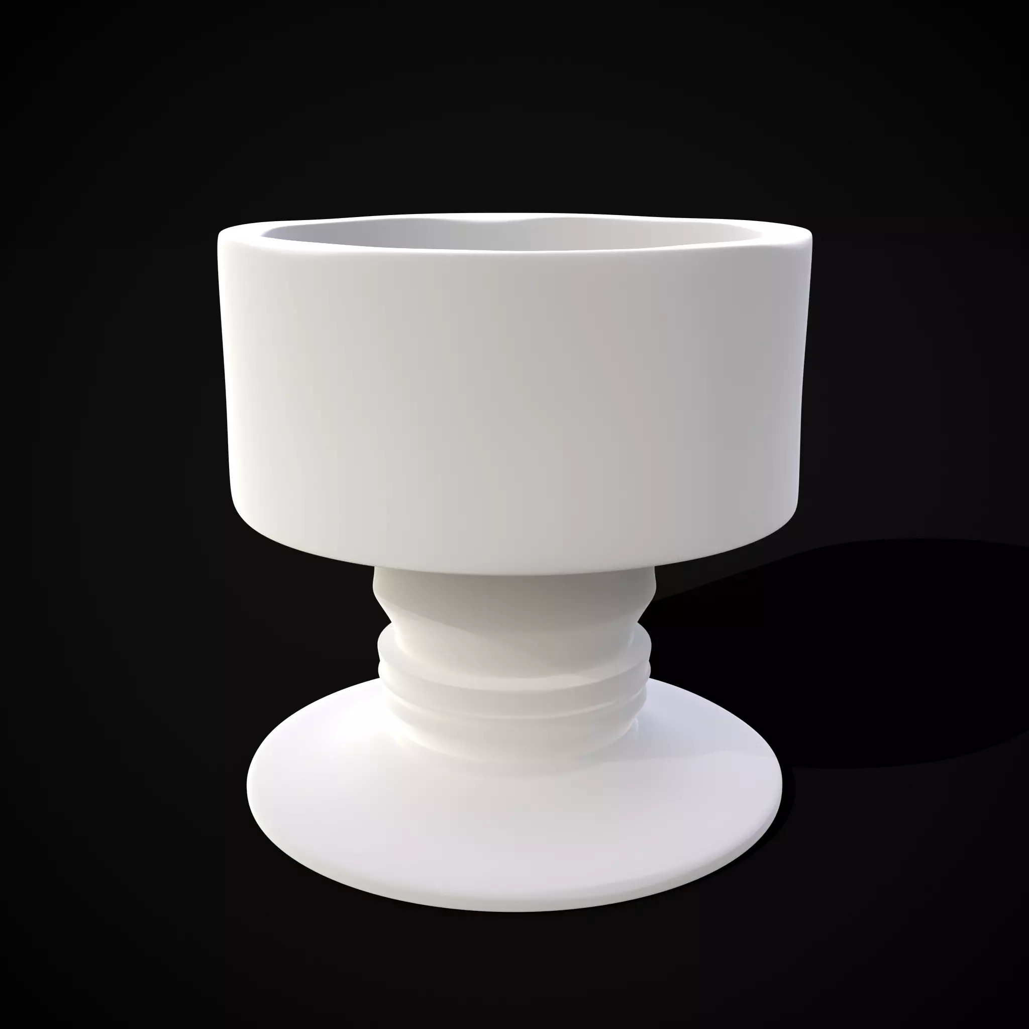 Short Medieval Goblet  3D print model_0