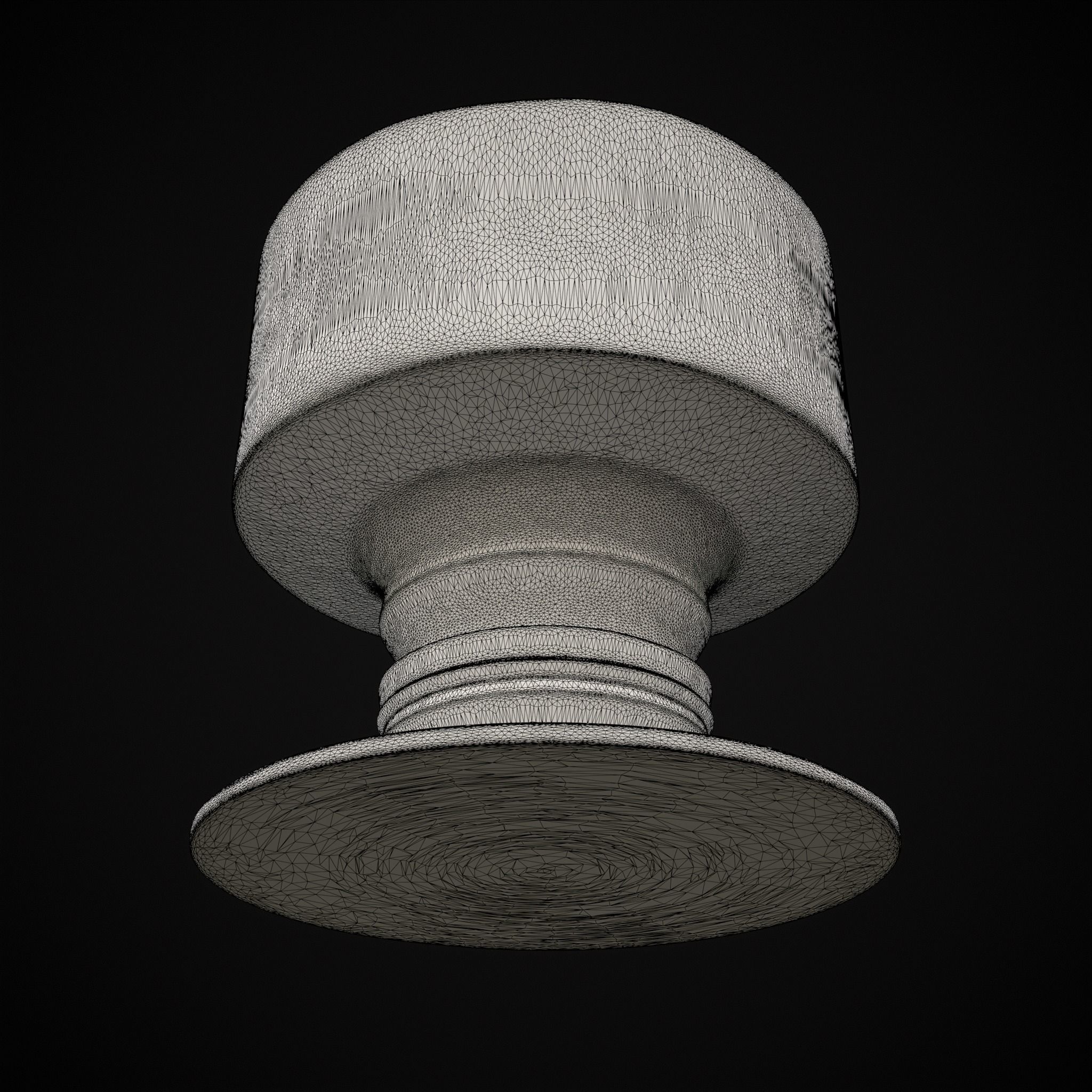 Short Medieval Goblet  3D print model_8