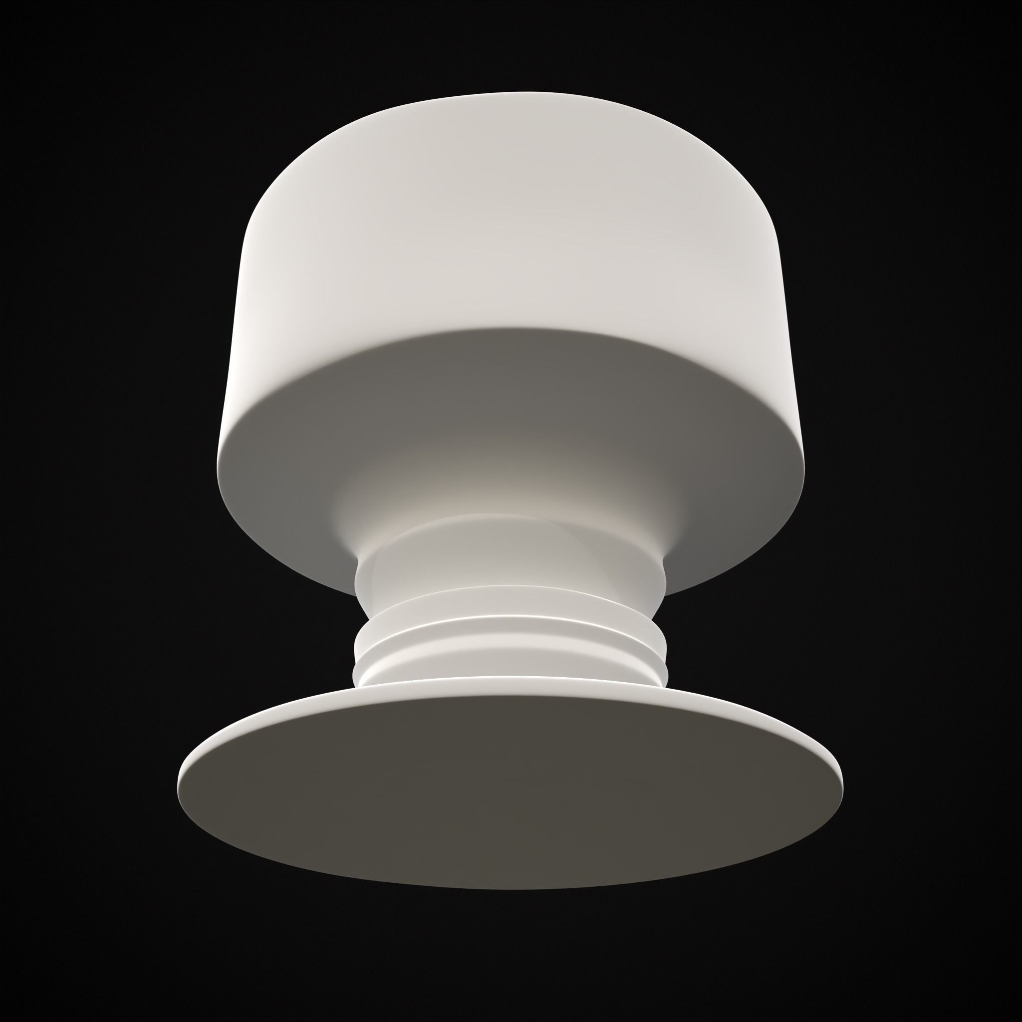 Short Medieval Goblet  3D print model_7