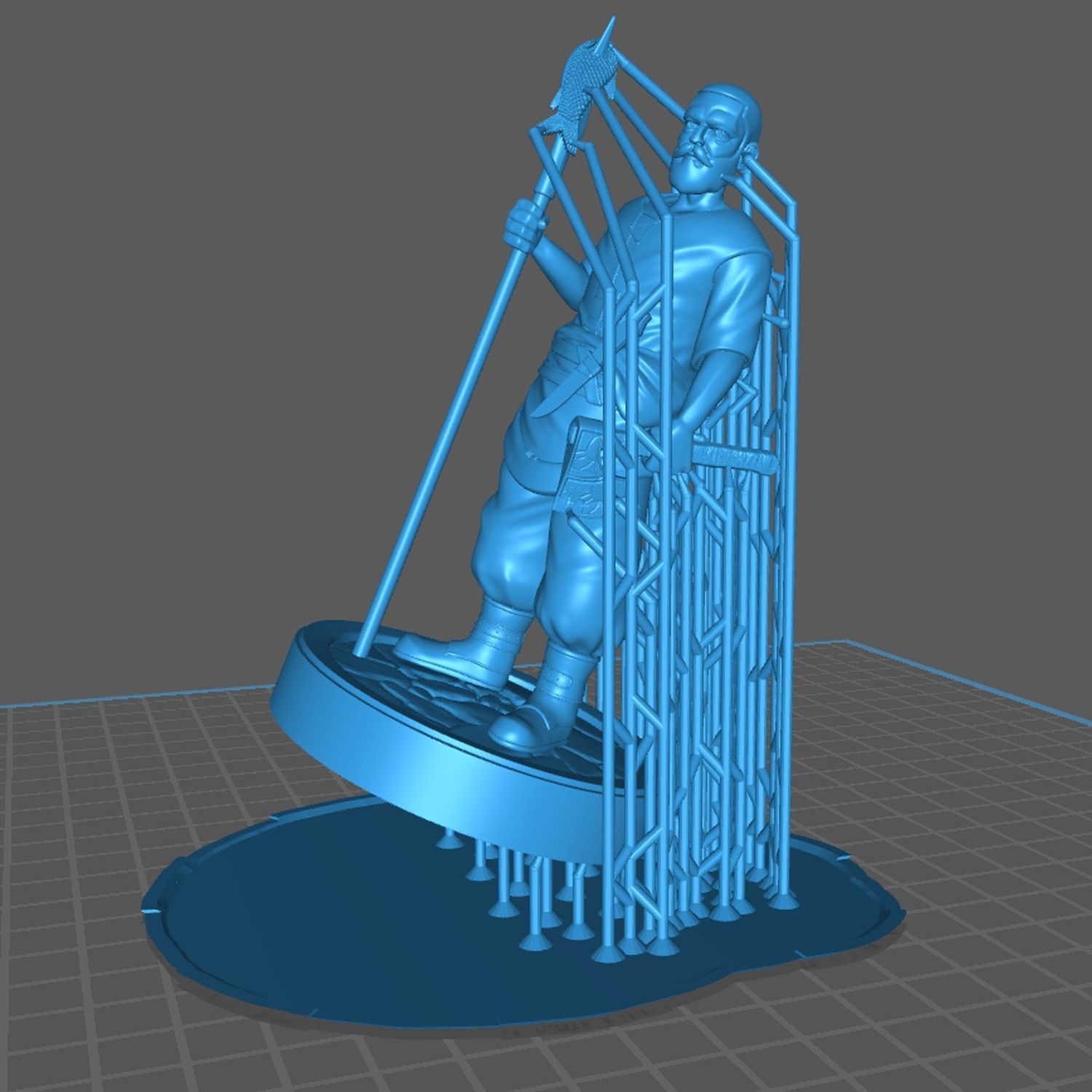 3D Printable Fisherman 3D print model_4