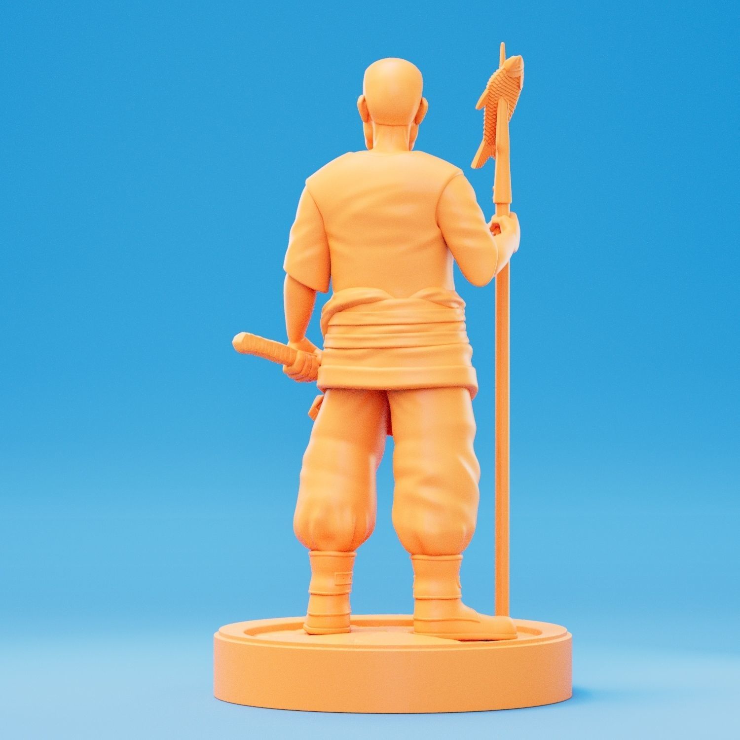 3D Printable Fisherman 3D print model_2