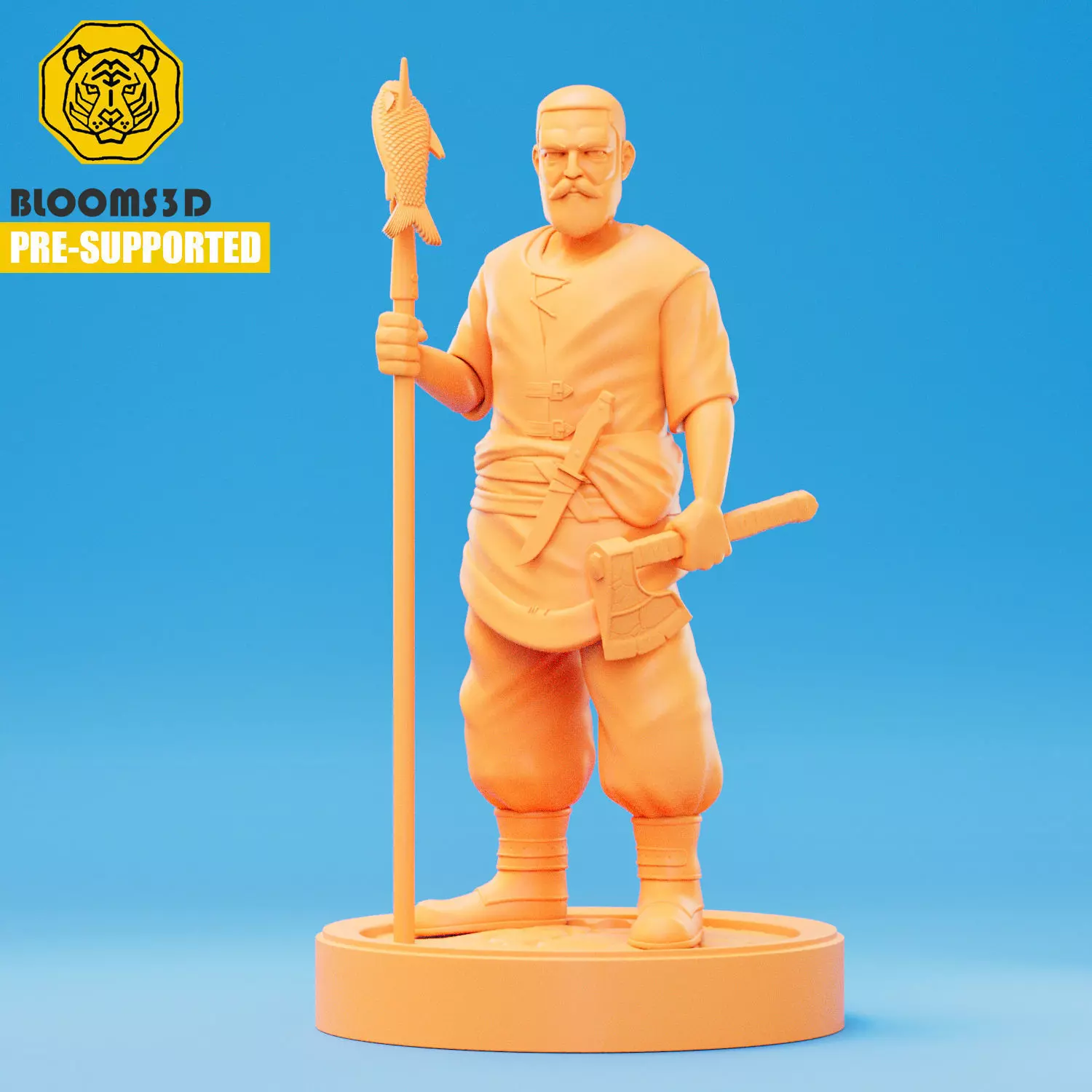 3D Printable Fisherman 3D print model_0