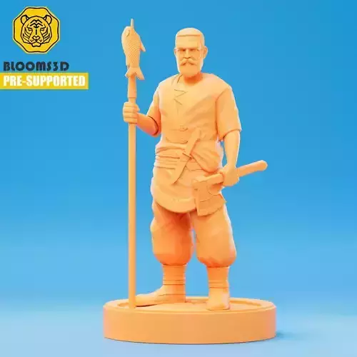3D Printable Fisherman